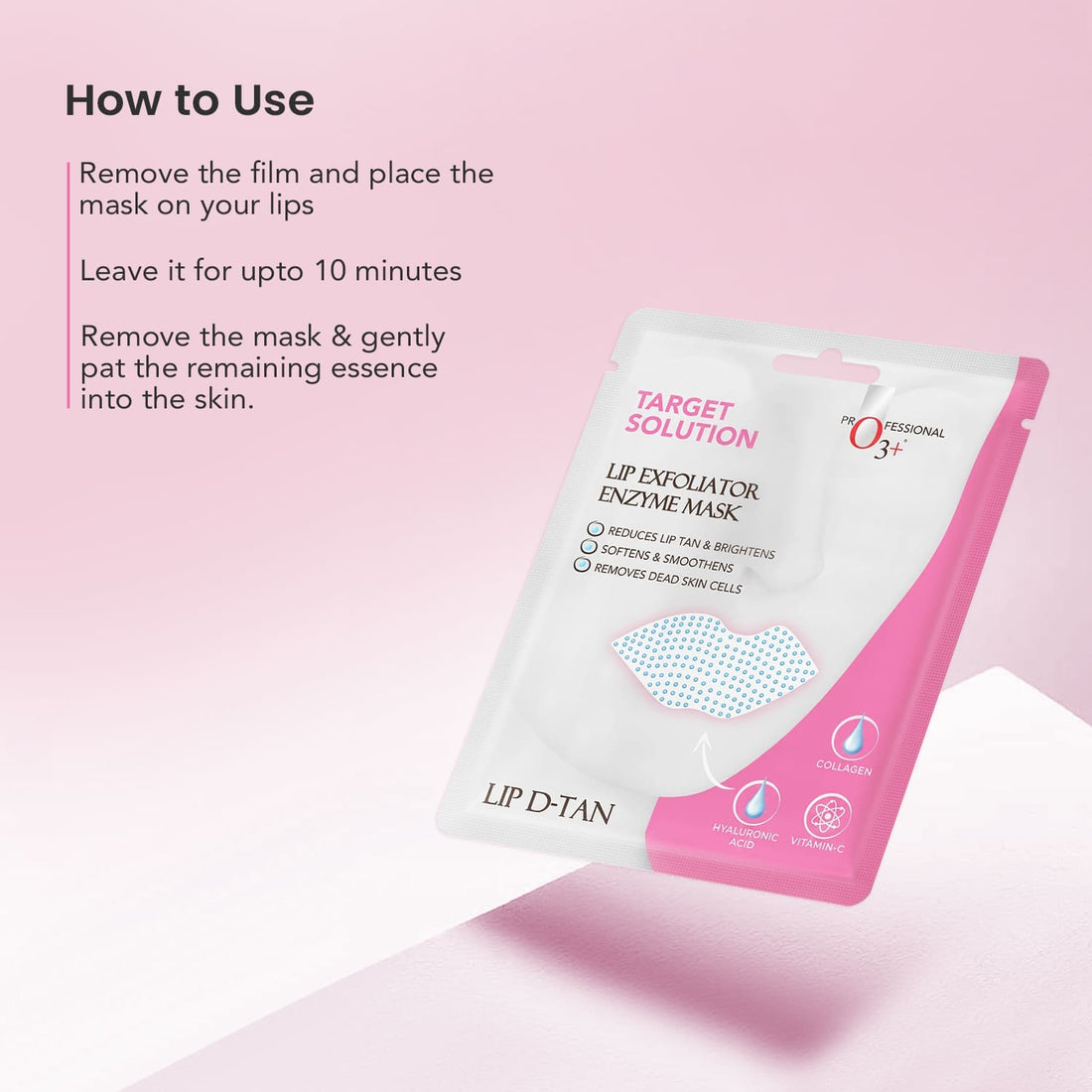 O3+ Lip Exfoliator Enzyme Mask – Pack of 3 – image 6