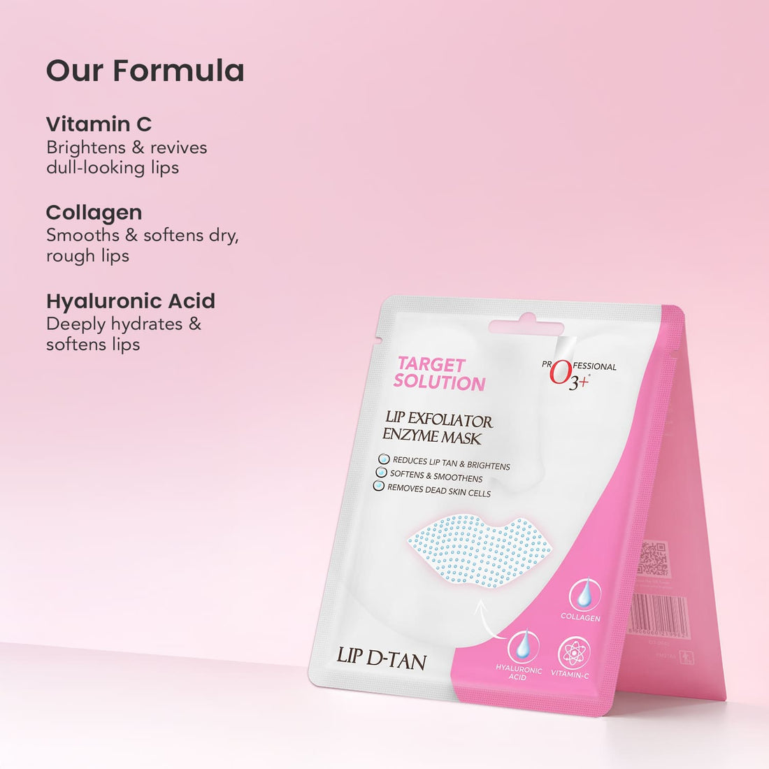O3+ Lip Exfoliator Enzyme Mask – Pack of 3 – image 5