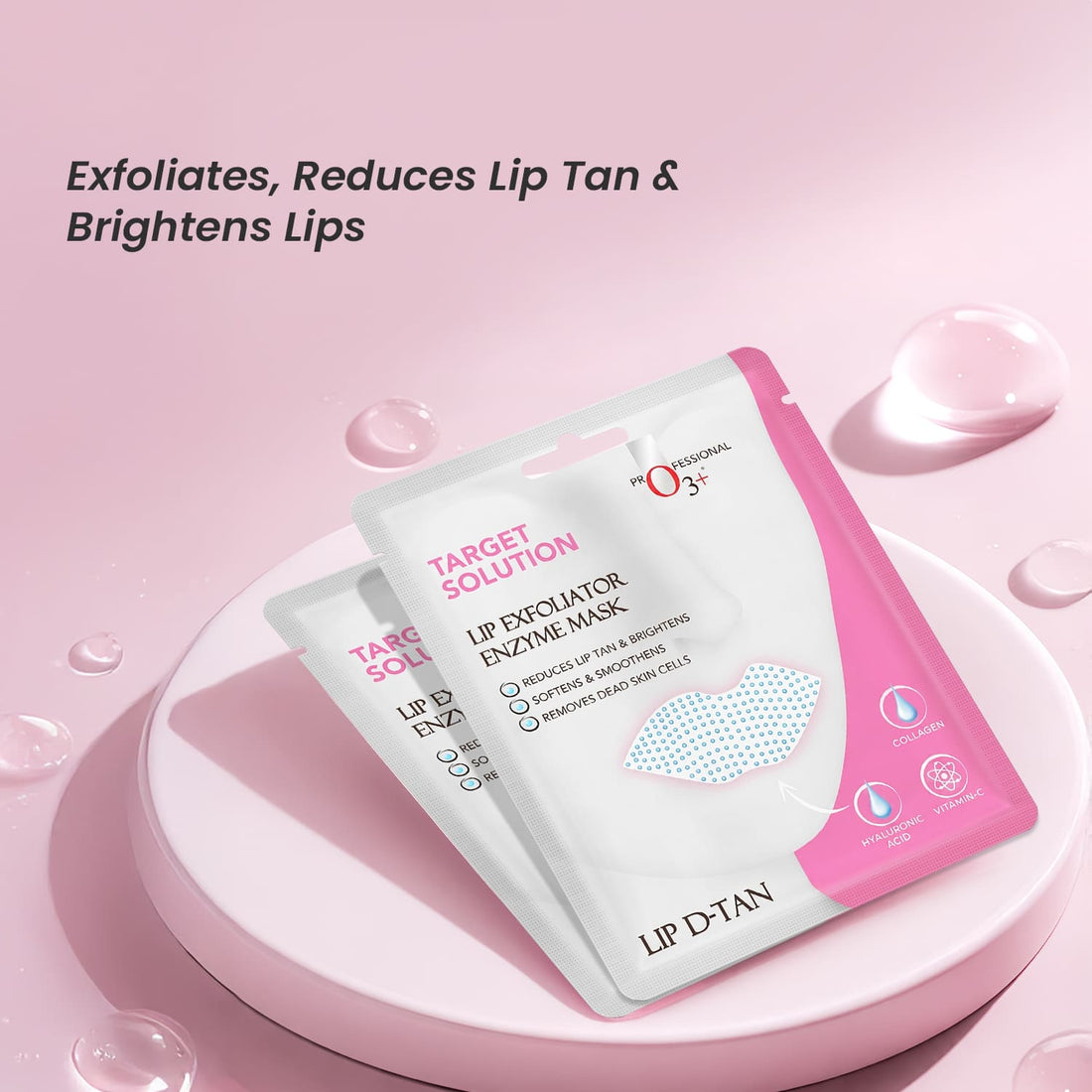 O3+ Lip Exfoliator Enzyme Mask – Pack of 3 – image 4