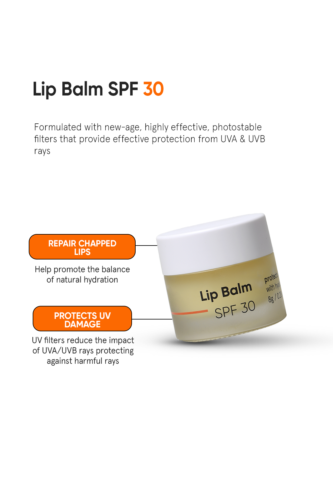Minimalist Lip Balm SPF 30 PA++++ (with Ceramides & Hyaluronic Acid) - 8g – photo 3