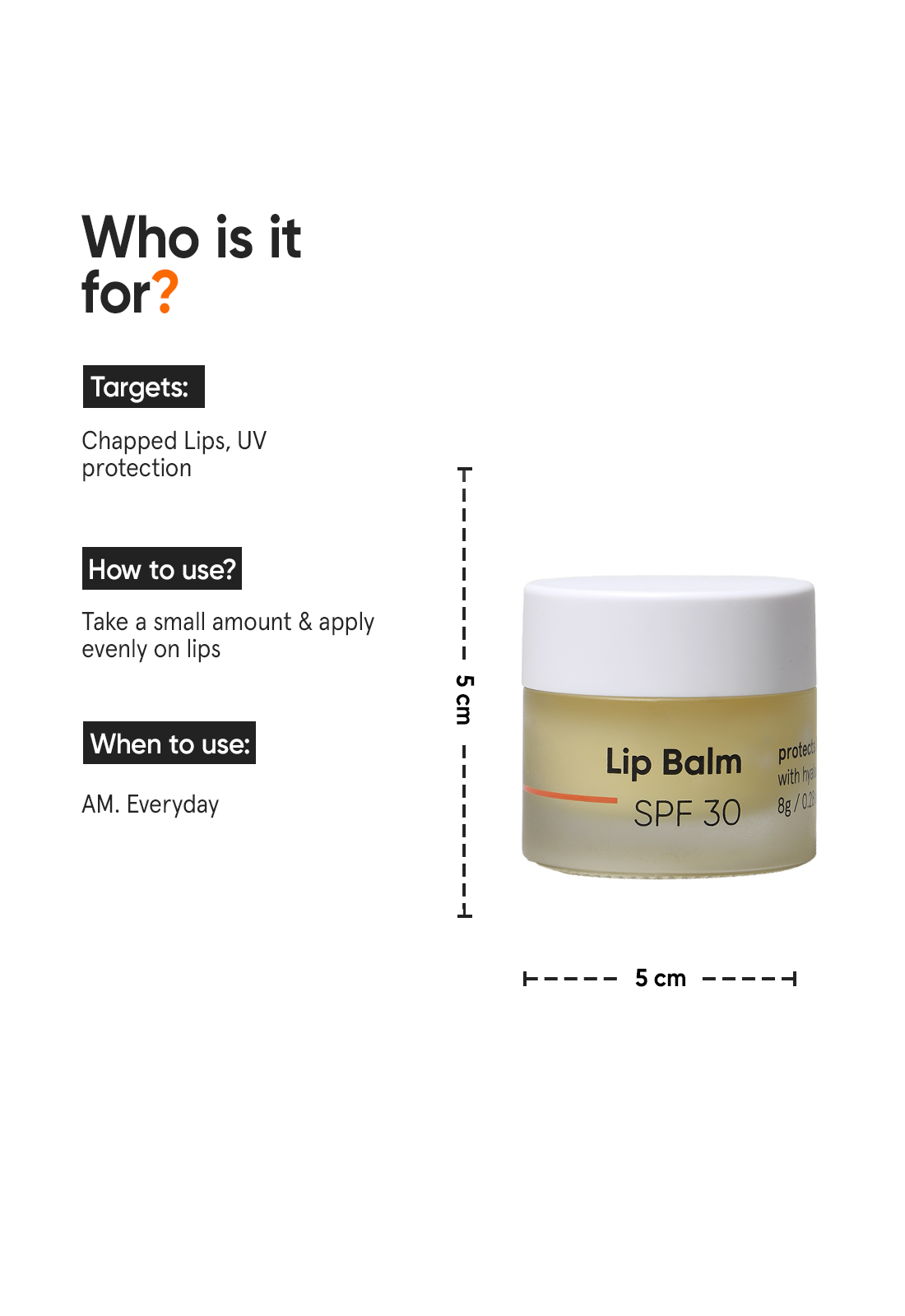 Minimalist Lip Balm SPF 30 PA++++ (with Ceramides & Hyaluronic Acid) - 8g – photo 4