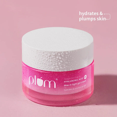 Plum Bulgarian Rose & 1% Hyaluronic Acid Dew-It-Light Gel Cream