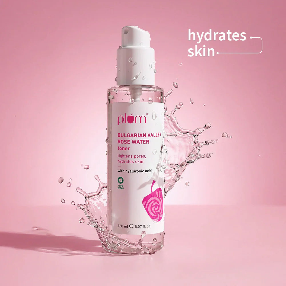 Plum Bulgarian Valley Rose Water Alcohol-Free Spray Toner (with Hyaluronic Acid) – photo 1