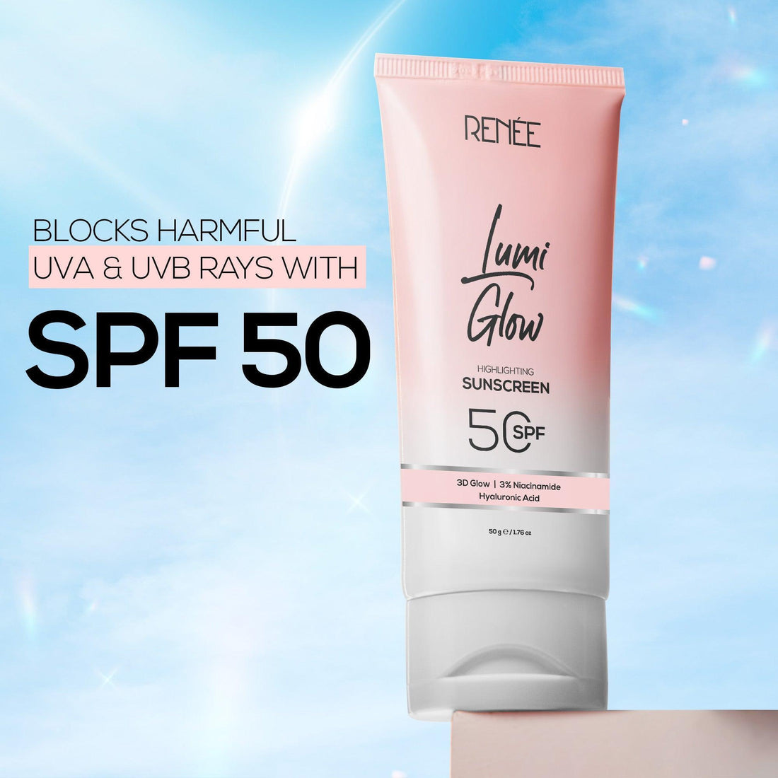 RENEE Lumi Glow Highlighting Sunscreen SPF 50 (50 g) – image 2
