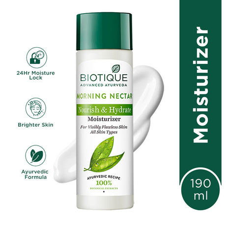 Biotique Morning Nectar Nourish & Hydrate Moisturizer (Visibly Flawless Skin Moisturizer / Lotion)