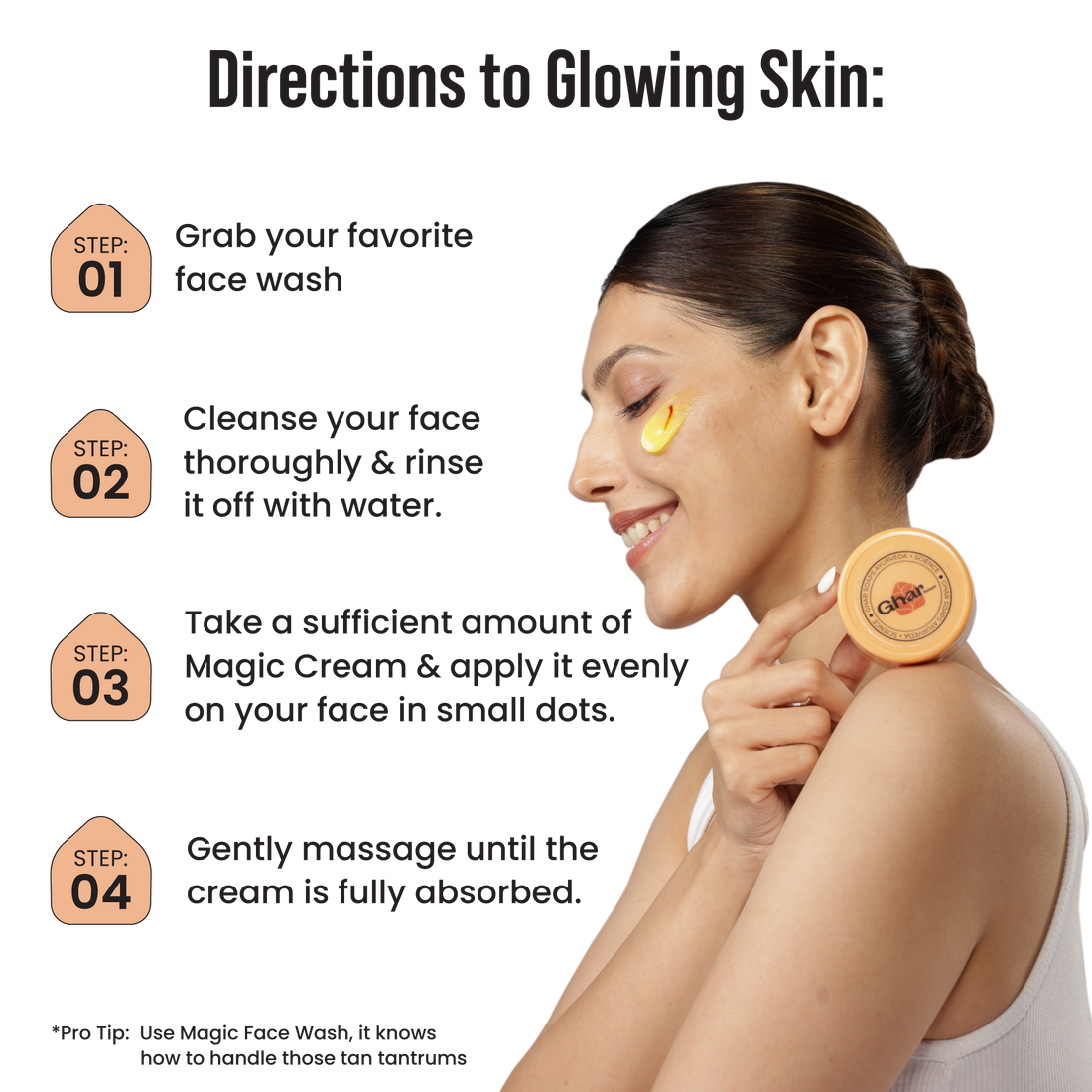 Ghar Soaps Magic Cream with Saffron & Niacinamide (De-Tan & Skin Brightening) – photo 6