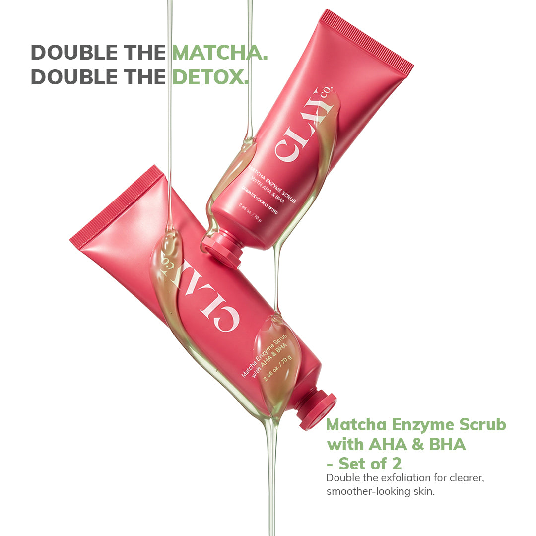 ClayCo Matcha Enzyme Scrub (2 x 70g)