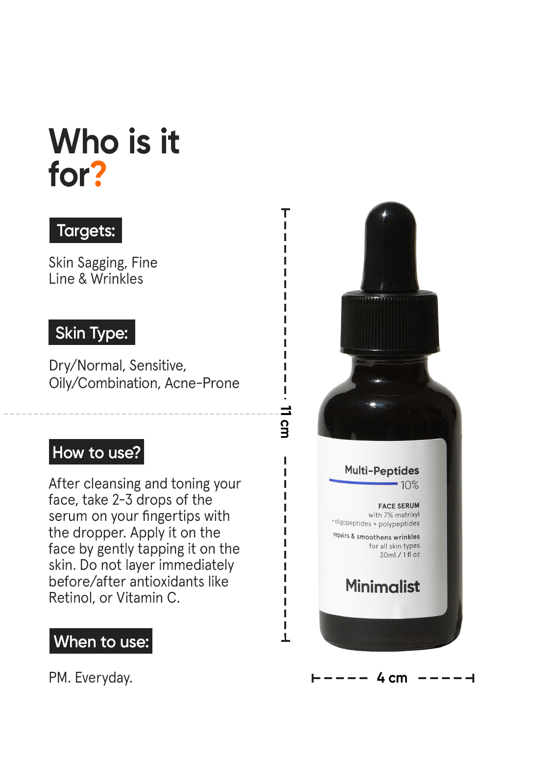 Minimalist Multi-Peptides 10% Face Serum (30ml) – photo 7
