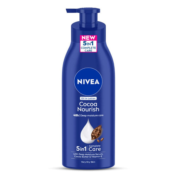 NIVEA Cocoa Nourish Oil in Lotion Body Lotion (with Cocoa Butter & Coconut Oil) for Very Dry Skin (200ml) – photo 2