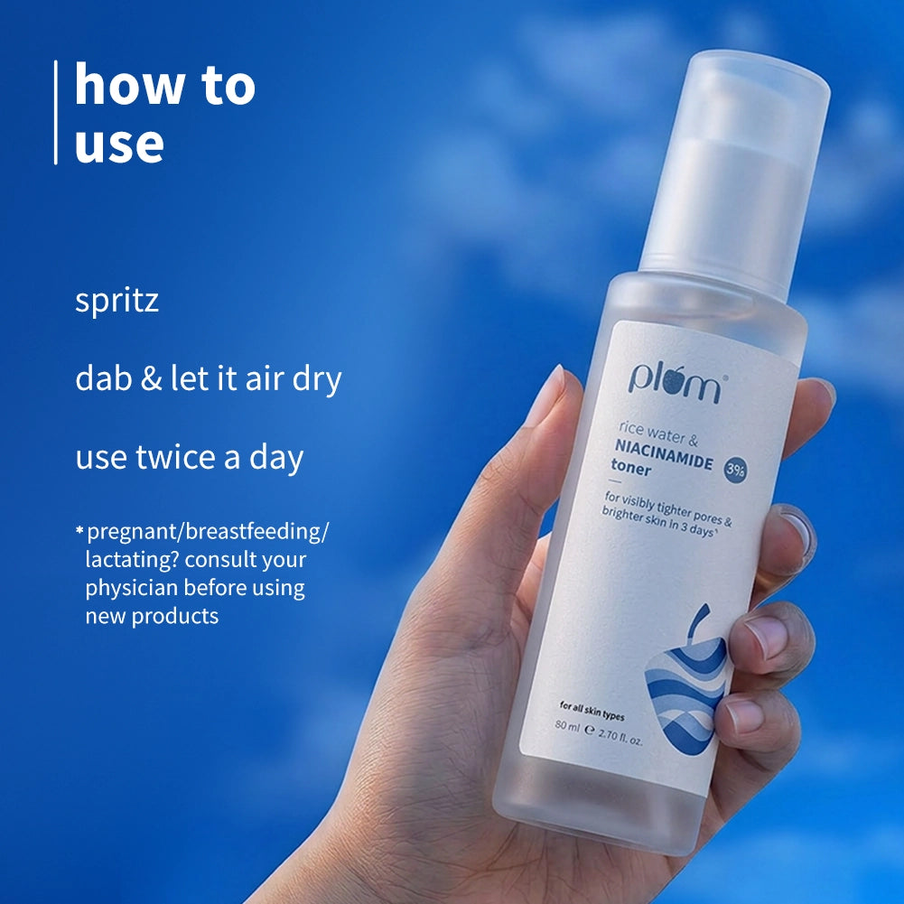 Plum 3% Niacinamide & Rice Water Toner for Bright Skin (150ml) – photo 5