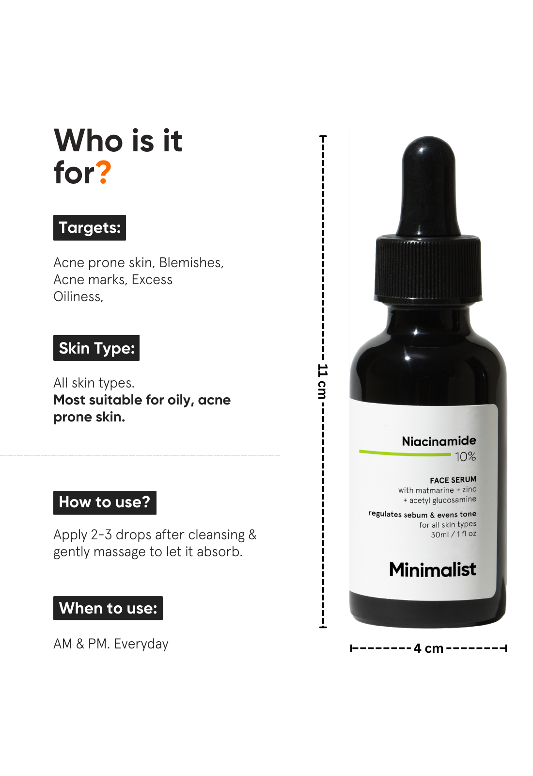 Minimalist 10% Niacinamide Face Serum (with Matmarine + Zinc), 30ml – photo 7