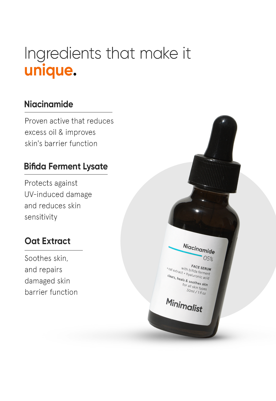 Minimalist Niacinamide 5% Face Serum (with 1% Hyaluronic Acid) (30ml) – photo 6