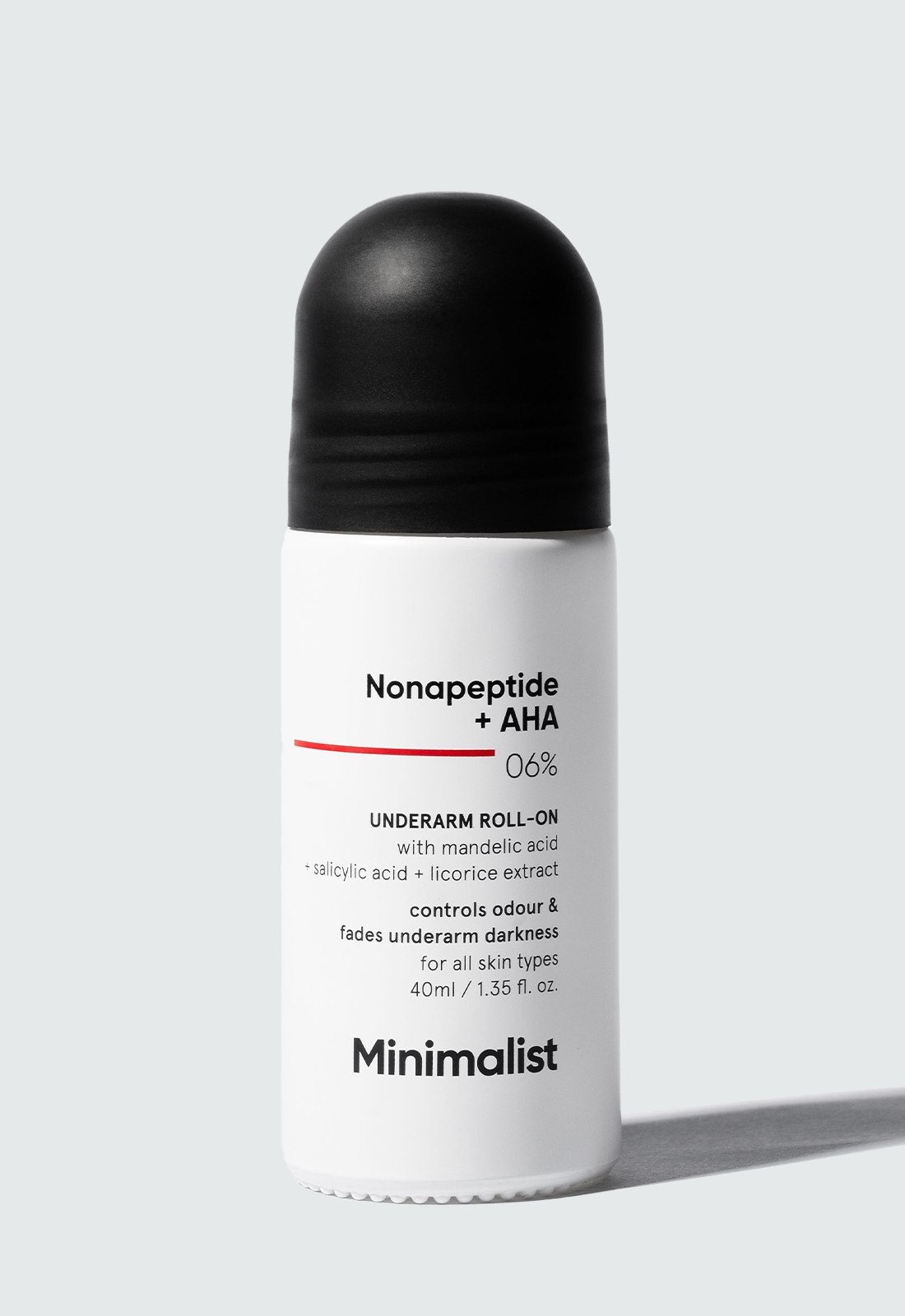 Minimalist Nonapeptide + AHA 6% Underarm Roll-On (40ml) – photo 1