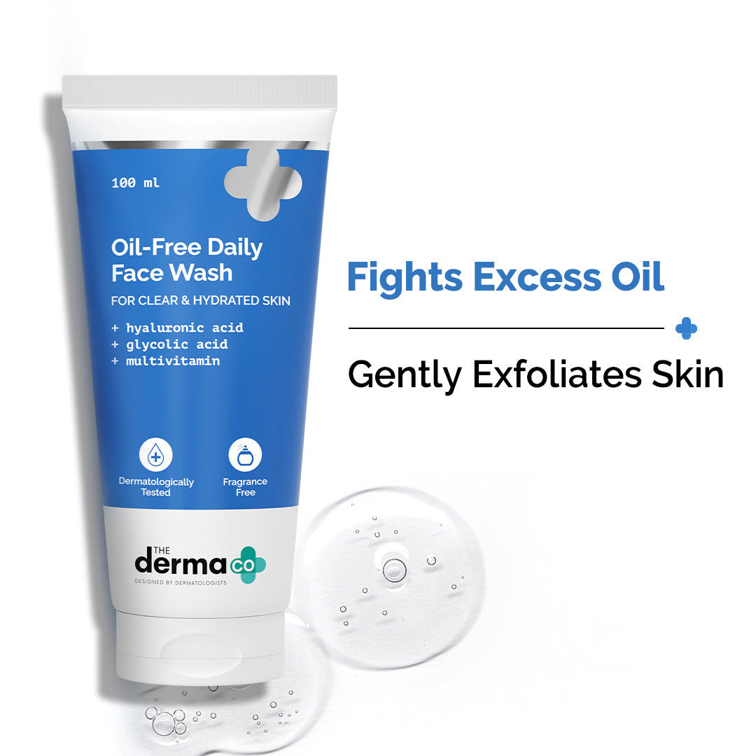 The Derma Co Oil-Free Daily Face Wash With Hyaluronic Acid, Glycolic Acid & Multivitamins for Clear & Hydrated Skin - 100ml – photo 3