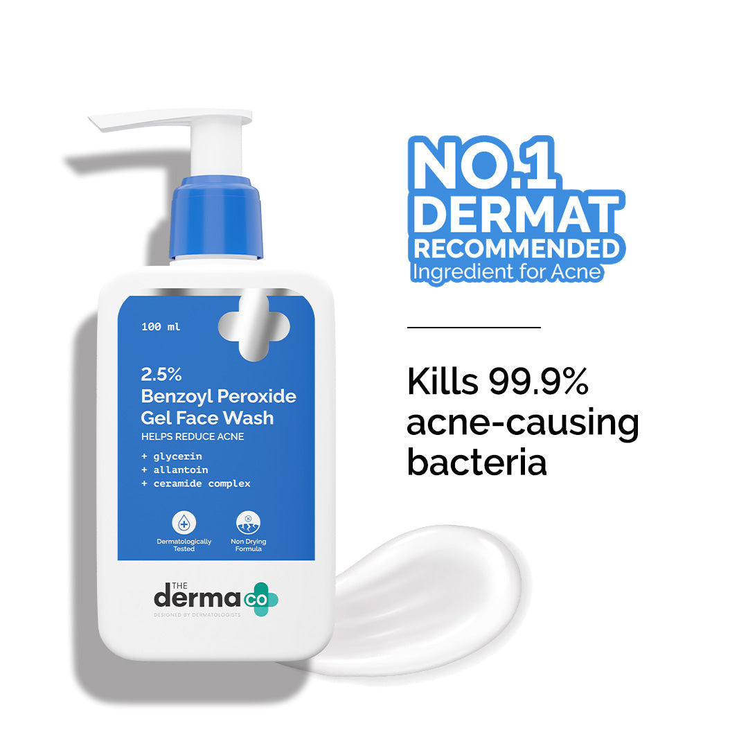 The Derma Co 2.5% Benzoyl Peroxide Gel Face Wash (100 ml) – photo 2