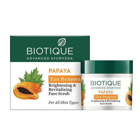 Biotique Bio Papaya Visibly Flawless Tan Removal Scrub (75g)