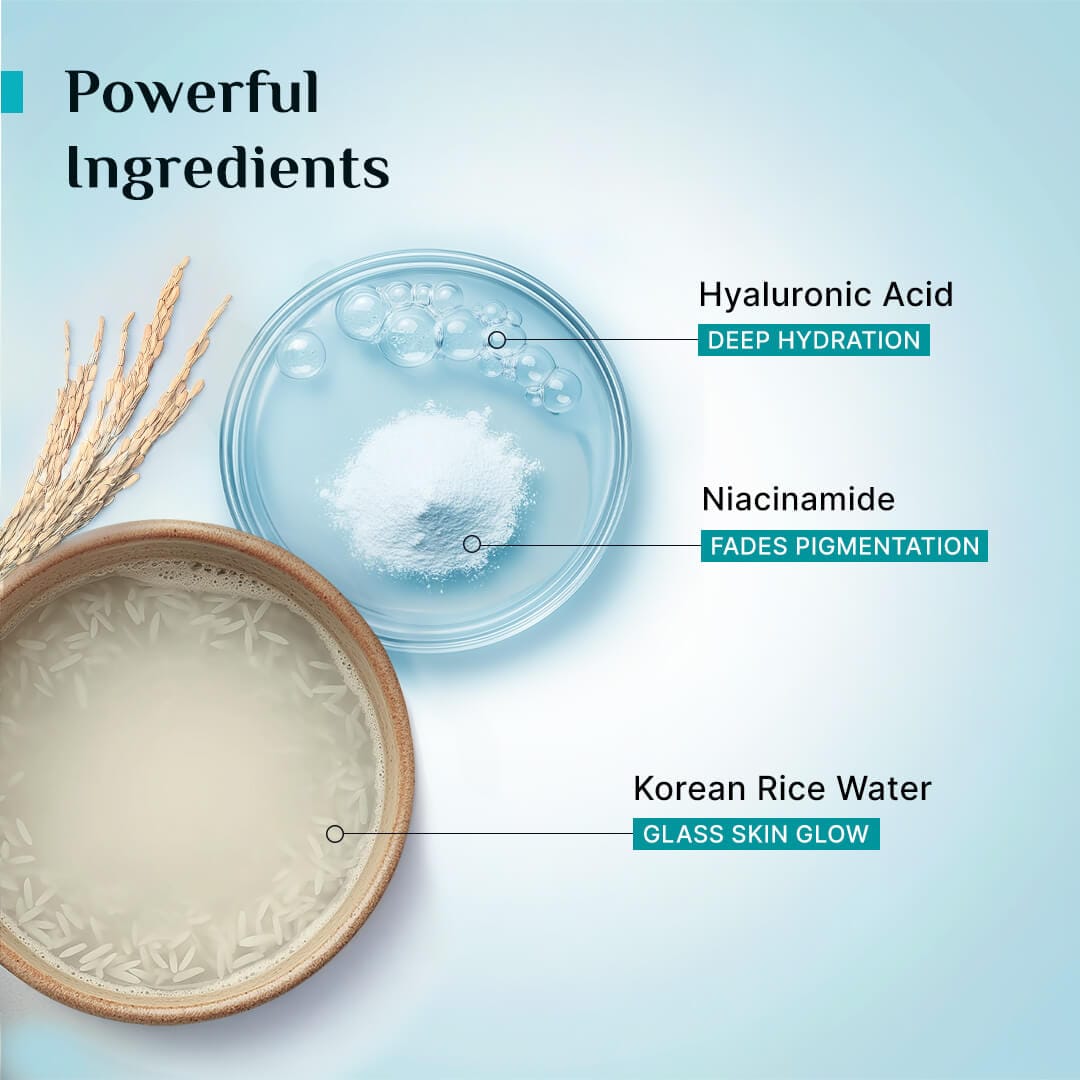 Pilgrim Korean Rice Water Hydra Glow Gel Face Wash (100 ml) – photo 4