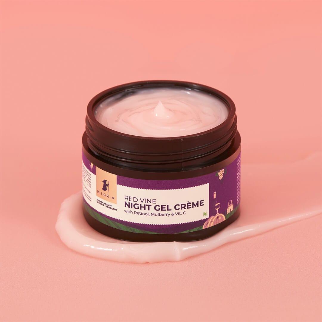 Pilgrim Red Vine Night Gel Crème with Retinol, Mulberry & Vit. C (50g) – photo 3