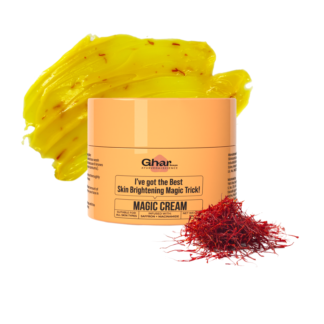 Ghar Soaps Magic Cream with Saffron & Niacinamide (De-Tan & Skin Brightening) – photo 2