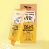 Ghar Soaps Magic Sunscreen with Saffron & Lactic Acid for De-Tan SPF 50+ PA++++
