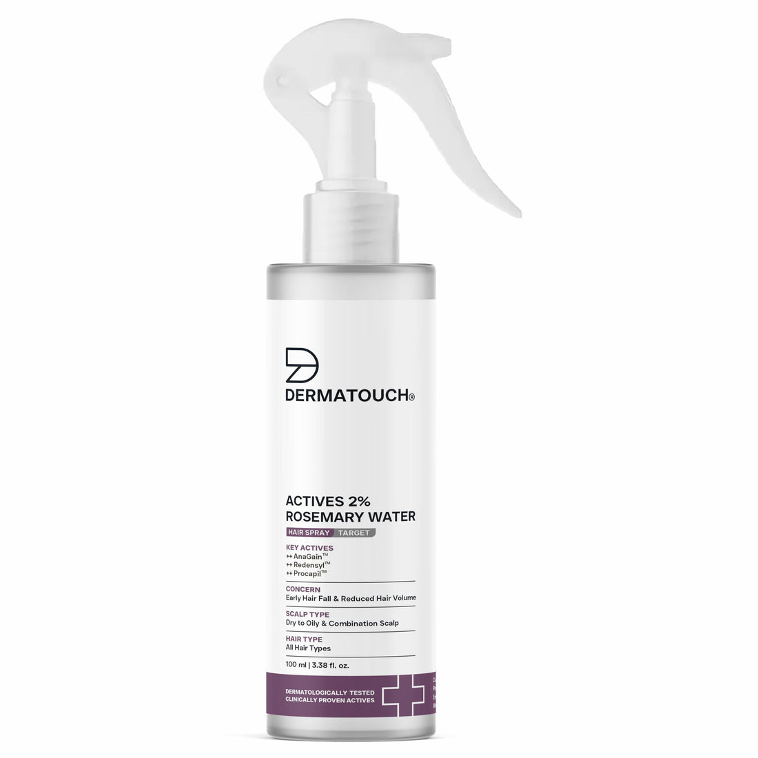 Dermatouch Rosemary Water Spray for Hair Growth (Actives 2%) - 100ml
