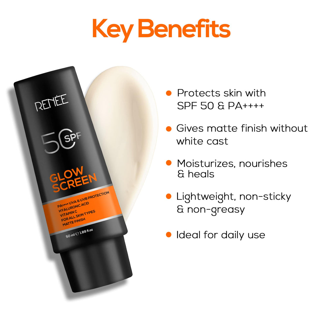 RENEE Glowscreen SPF 50 Sunscreen Cream (50 ml) – image 2