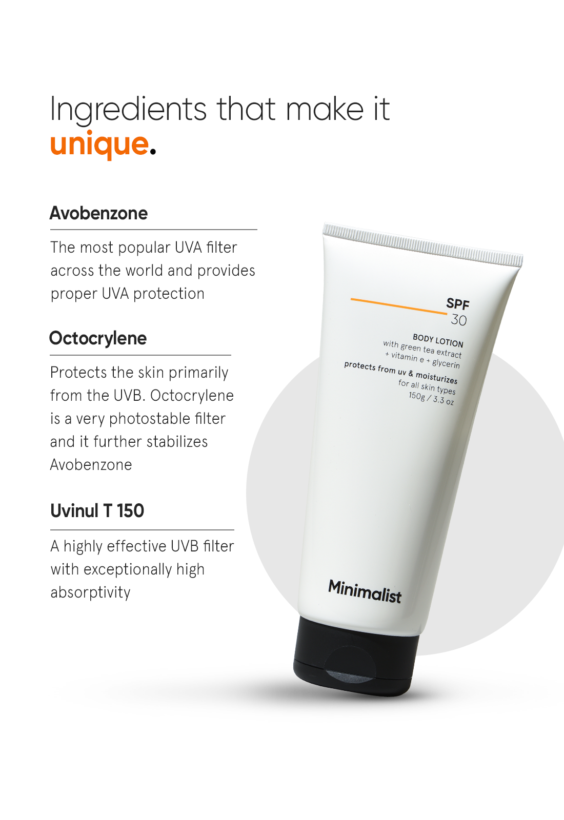 Minimalist SPF 30 Body Lotion (150g) – photo 5