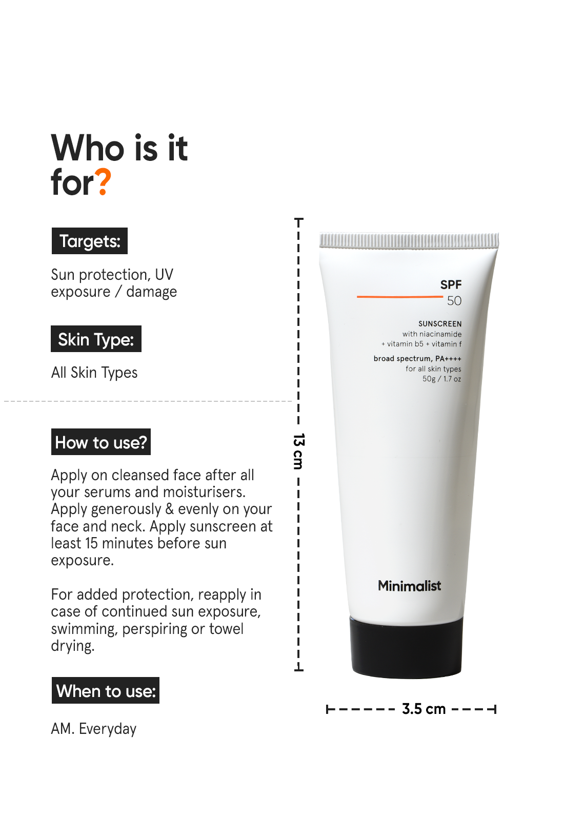 Minimalist Multi-Vitamin SPF 50 PA++++ Sunscreen (100 g) – photo 4