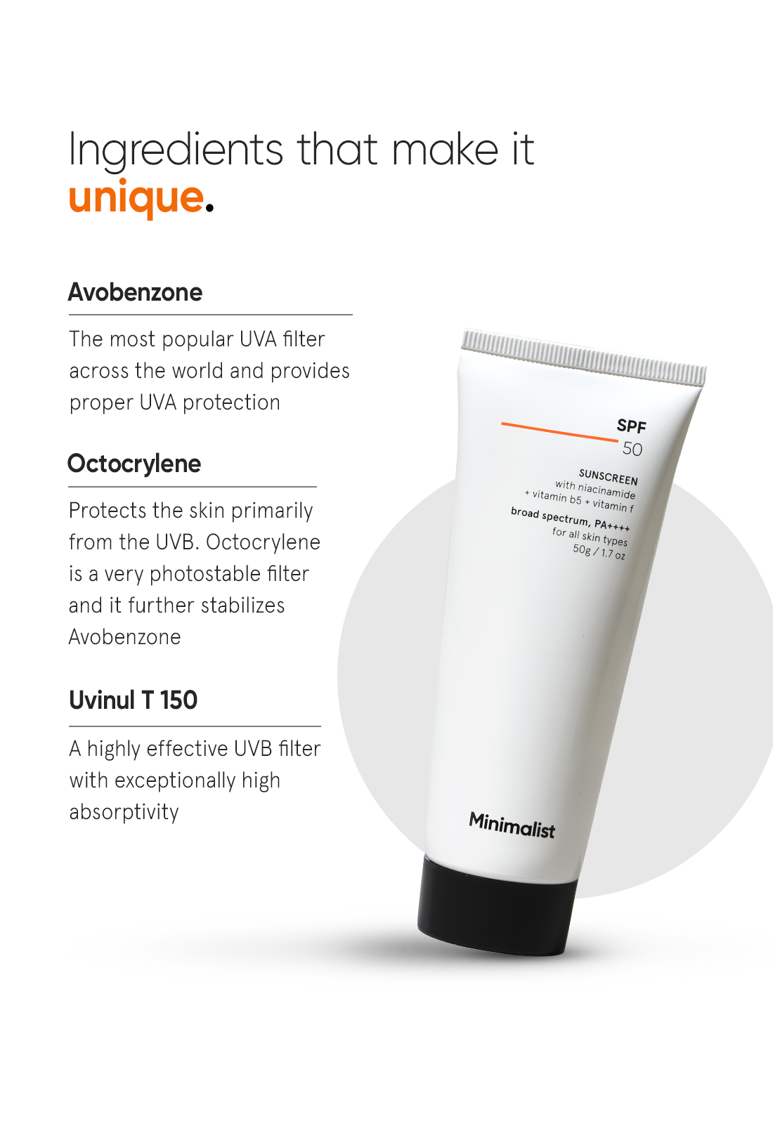 Minimalist Multi-Vitamin SPF 50 PA++++ Sunscreen (100 g) – photo 5