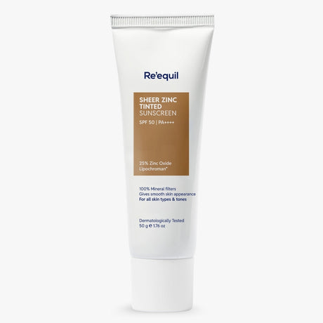 Re'equil Sheer Zinc Tinted Mineral Sunscreen SPF 50 PA+++