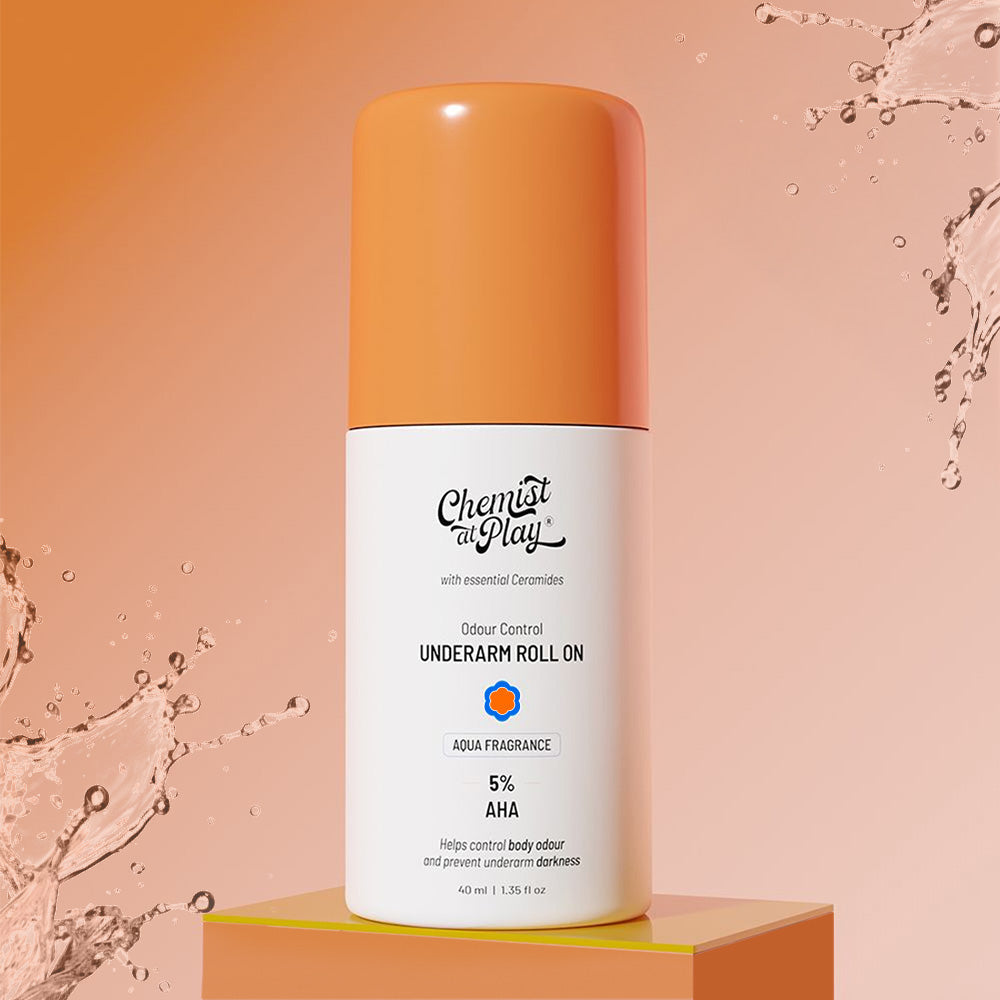 Chemist at Play 5% AHA Underarm Roll On for Odour Control & Pigmentation (Aqua)