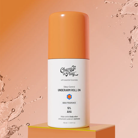 Chemist at Play 5% AHA Underarm Roll On for Odour Control & Pigmentation (Aqua)