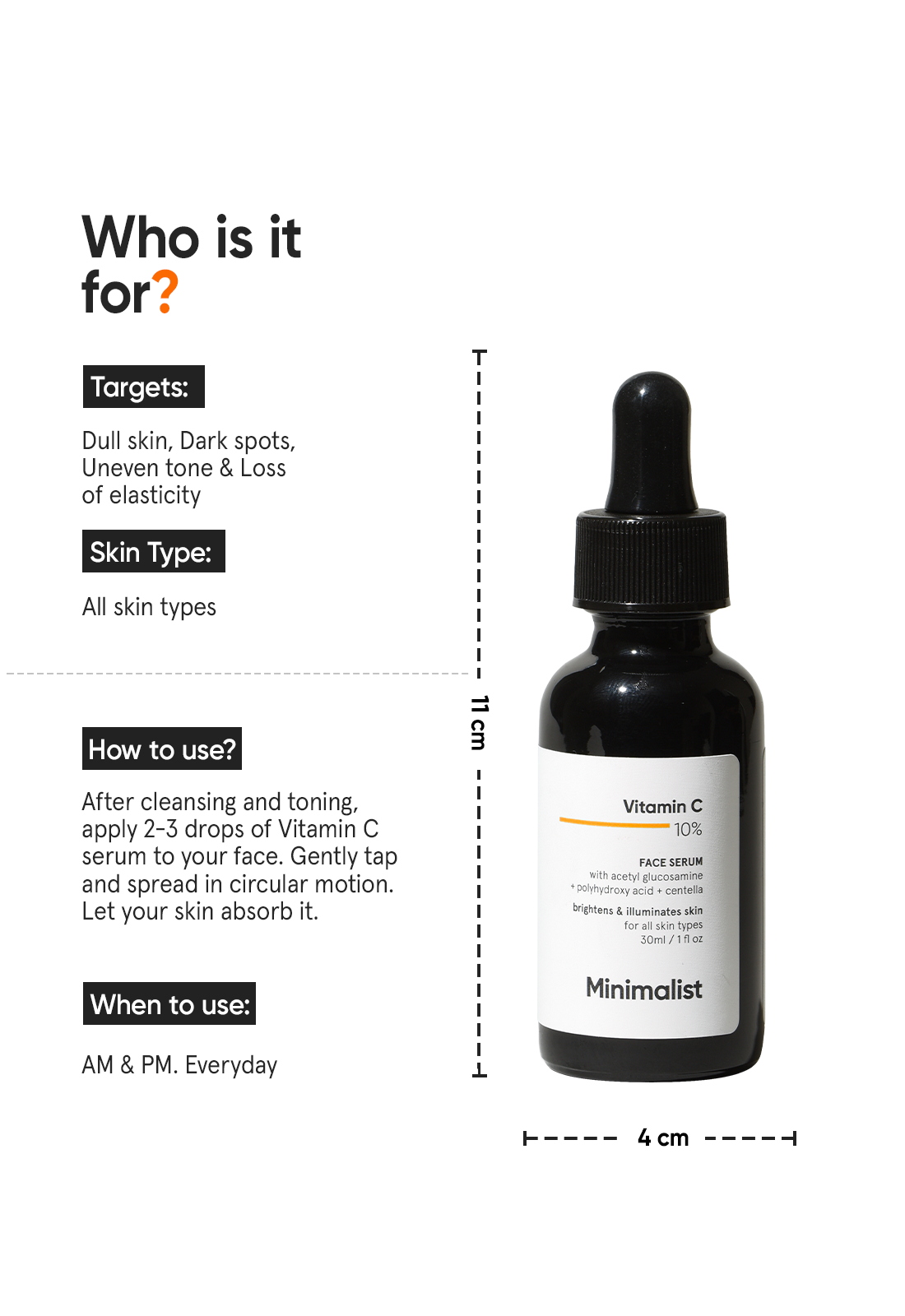 Minimalist 10% Vitamin C Serum (30ml) – photo 4