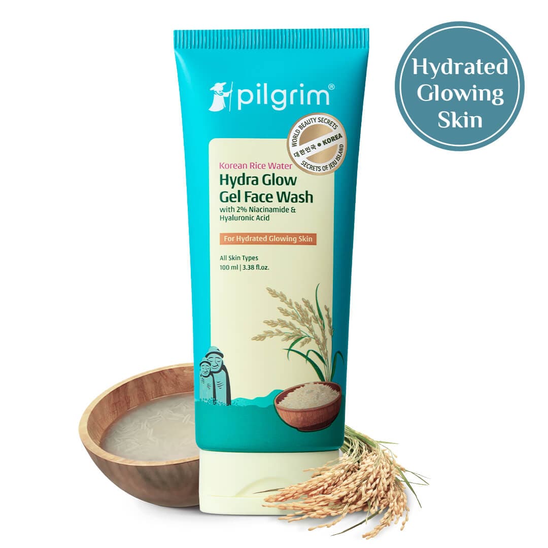 Pilgrim Korean Rice Water Hydra Glow Gel Face Wash (100 ml) – photo 2