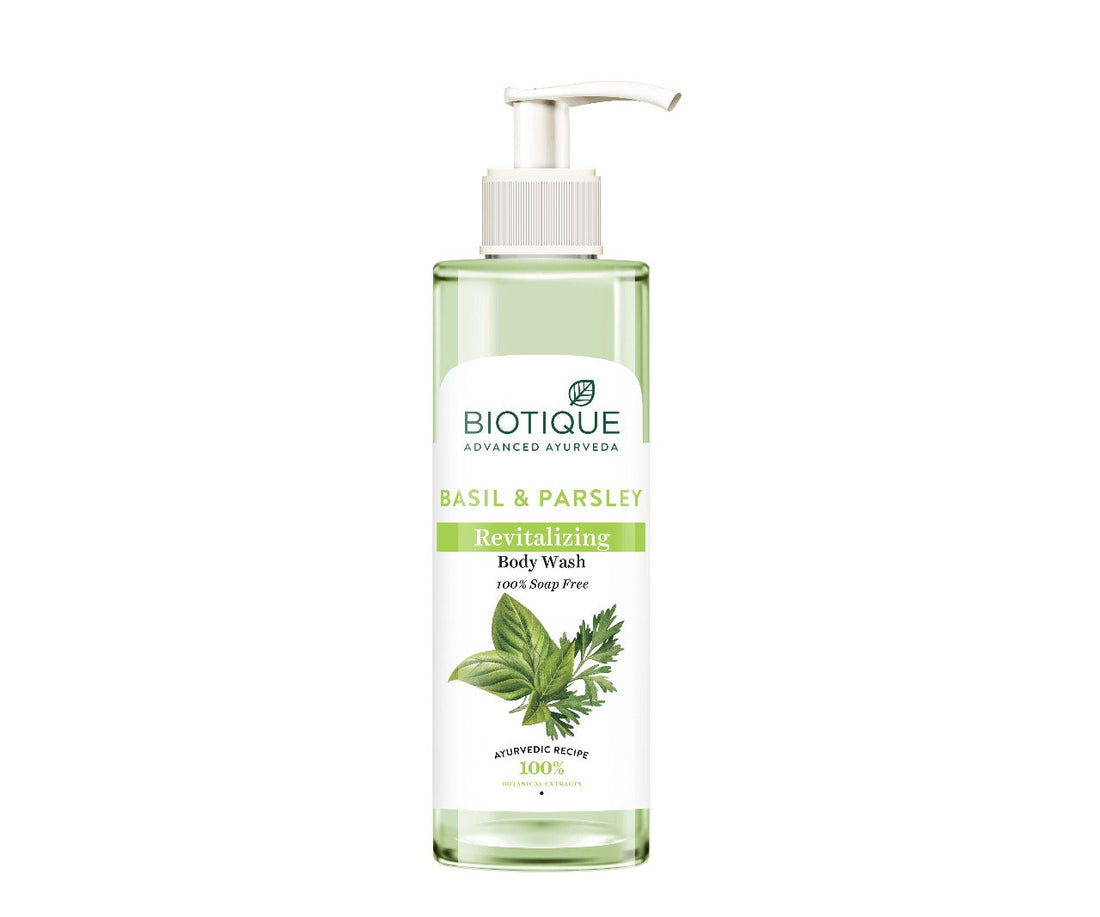 Biotique Bio Basil & Parsley Revitalizing Body Wash (200ml) – photo 2