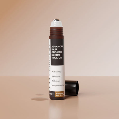 Bare Anatomy Advanced Hair Growth Serum Roll-On with 5% Rosemary, 4% Anagain & 3% Redensyl, 25 ml