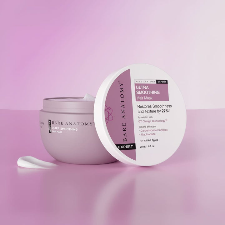 Bare Anatomy Expert Ultra Smoothing Hair Mask with Shea Butter & Niacinamide, 250 g — single 250 g tub