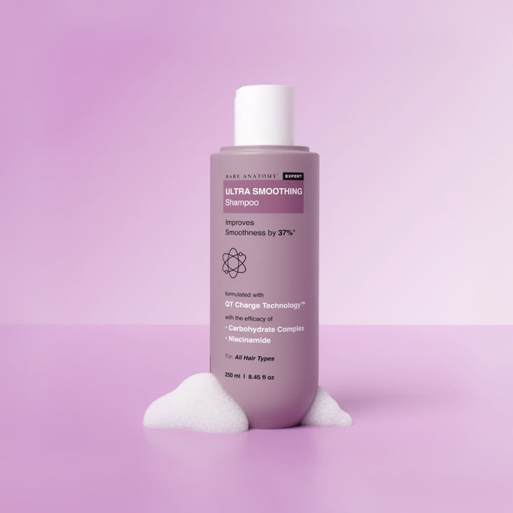 Bare Anatomy Expert Ultra Smoothing Shampoo with Niacinamide & Aloe Vera Extract, 250 ml — single bottle
