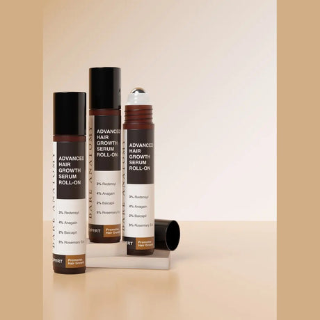Bare Anatomy Advanced Hair Growth Serum Roll-On with Redensyl, Rosemary & Rice Water (25ml)