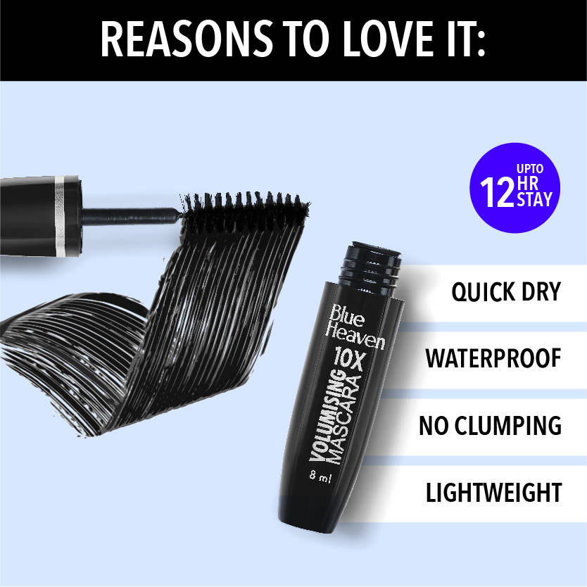 Blue Heaven 10X Volumising Mascara – Black (8 ml) – image 3
