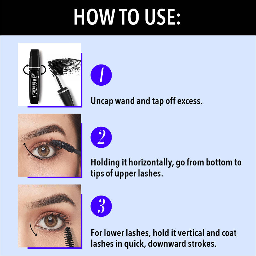 Blue Heaven 10X Volumising Mascara – Black (8 ml) – image 4