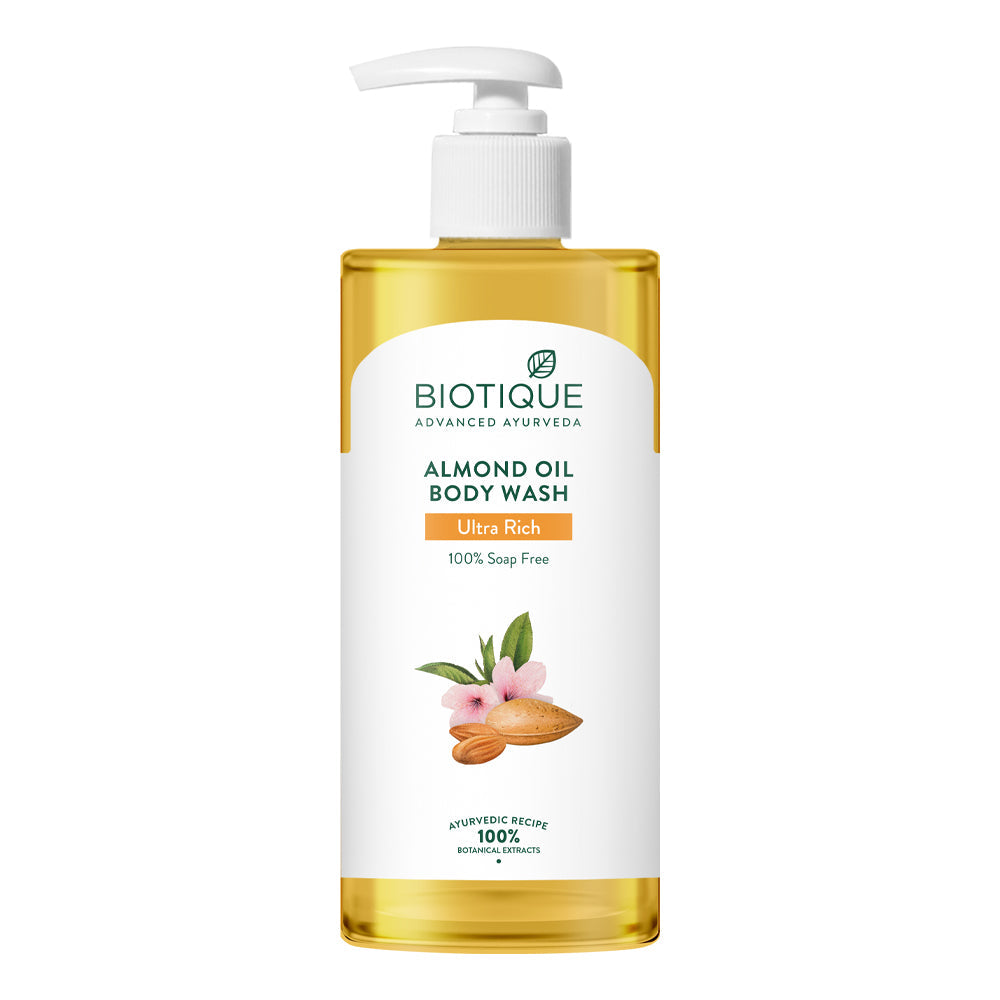 Biotique Bio Almond Oil Ultra Rich Body Wash (200 ml) – photo 1