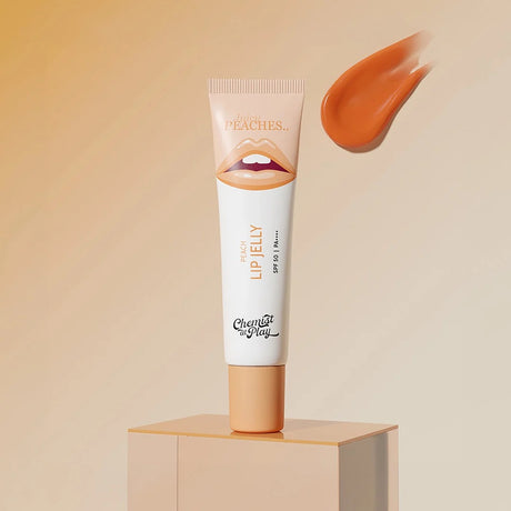 Chemist At Play Peach Lip Jelly – Tinted Lip Balm with 2% Kojic Acid & Ceramides, SPF 50 PA++++ (10 g)