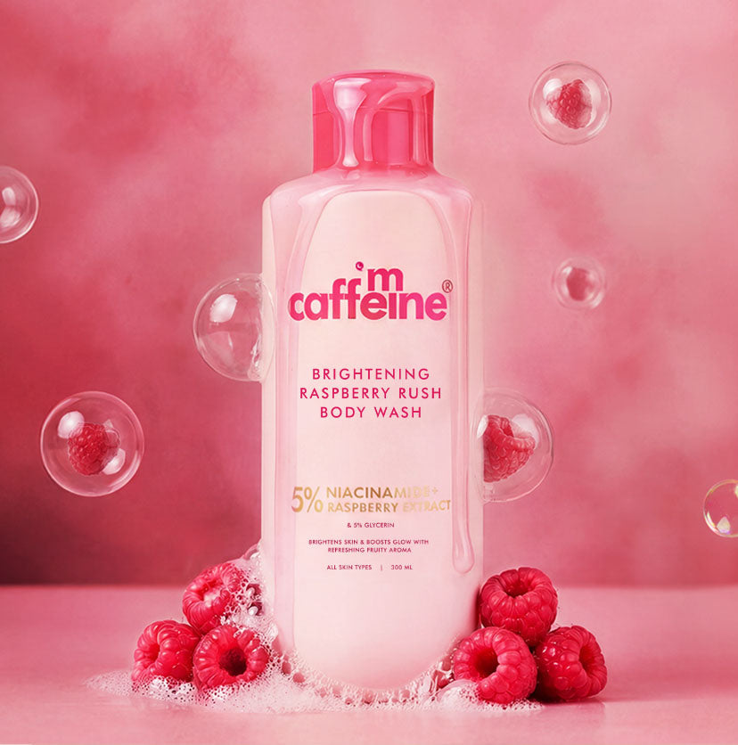 mCaffeine Brightening Body Wash | 5% Niacinamide & Raspberry Extracts