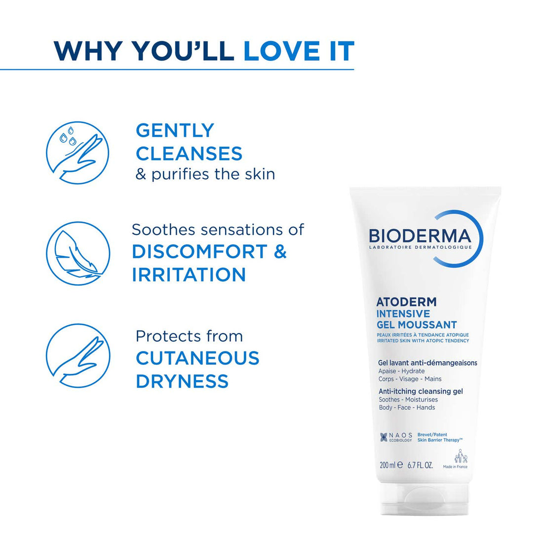 Bioderma Atoderm Intensive Gel Moussant (Anti-Itching Face & Body Cleanser) – photo 5