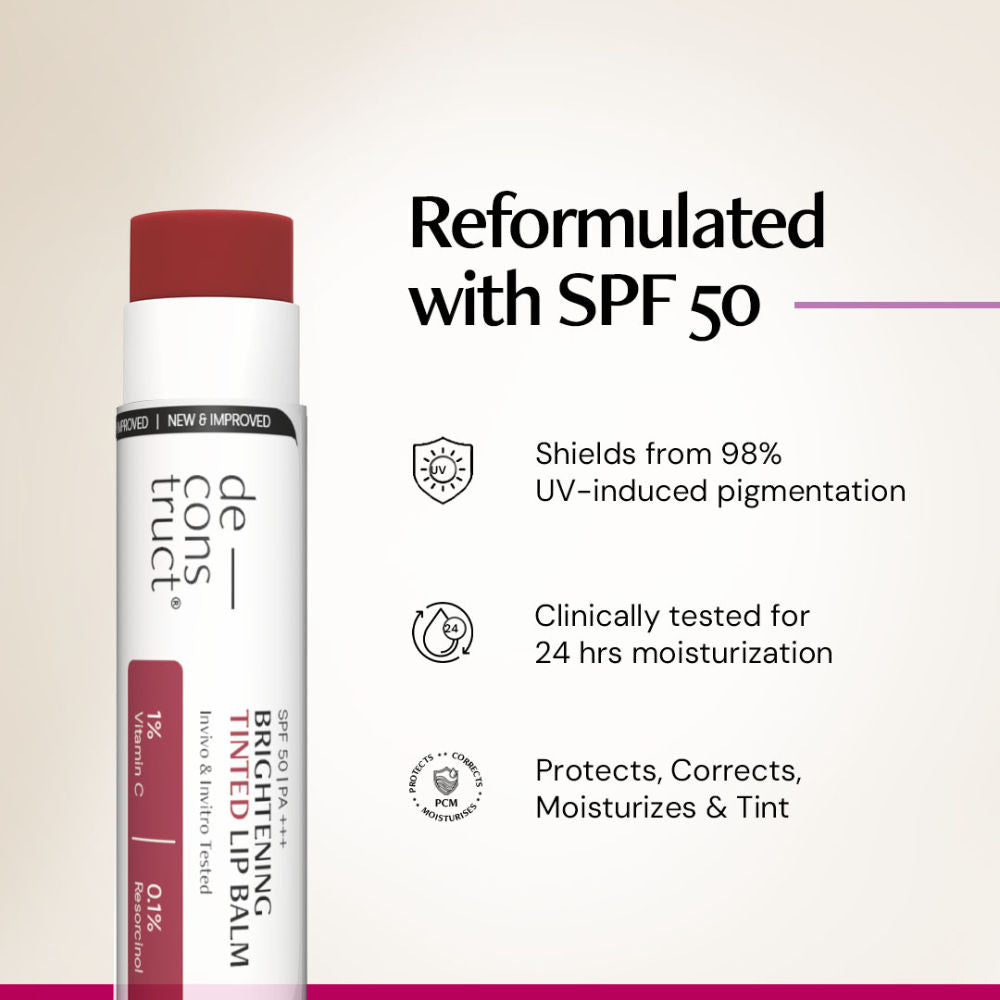 Deconstruct Brightening Tinted Lip Balm SPF 50, Moisturizes & Brightens – photo 2