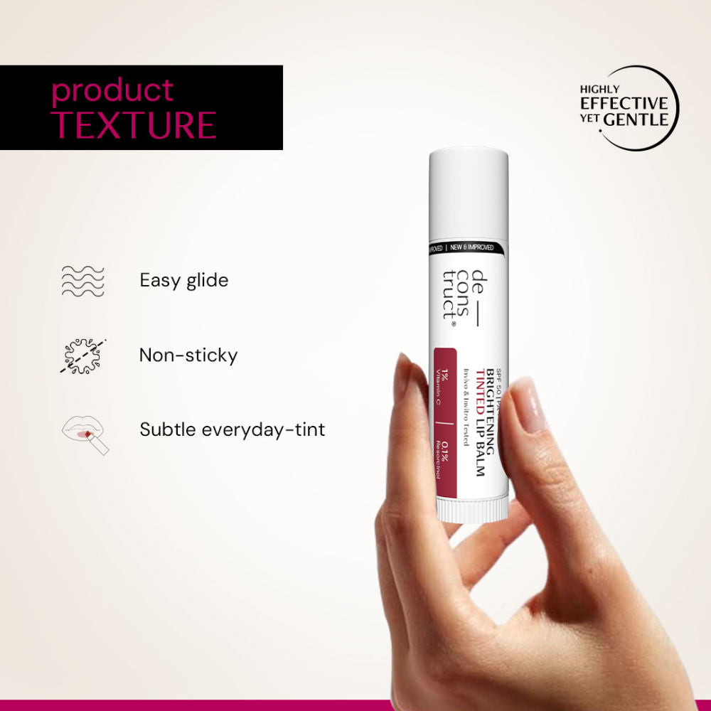 Deconstruct Brightening Tinted Lip Balm SPF 50, Moisturizes & Brightens – photo 3