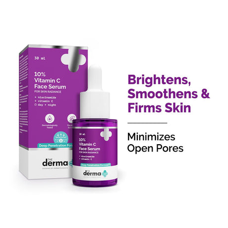 The Derma Co 10% Vitamin C Face Serum with 5% Niacinamide & Hyaluronic Acid - 30ml