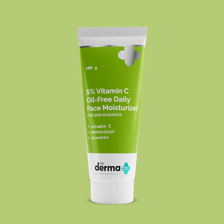 The Derma Co Oil-Free Daily Face Moisturizer with Hyaluronic Acid, Ceramides & Multivitamins - 100g