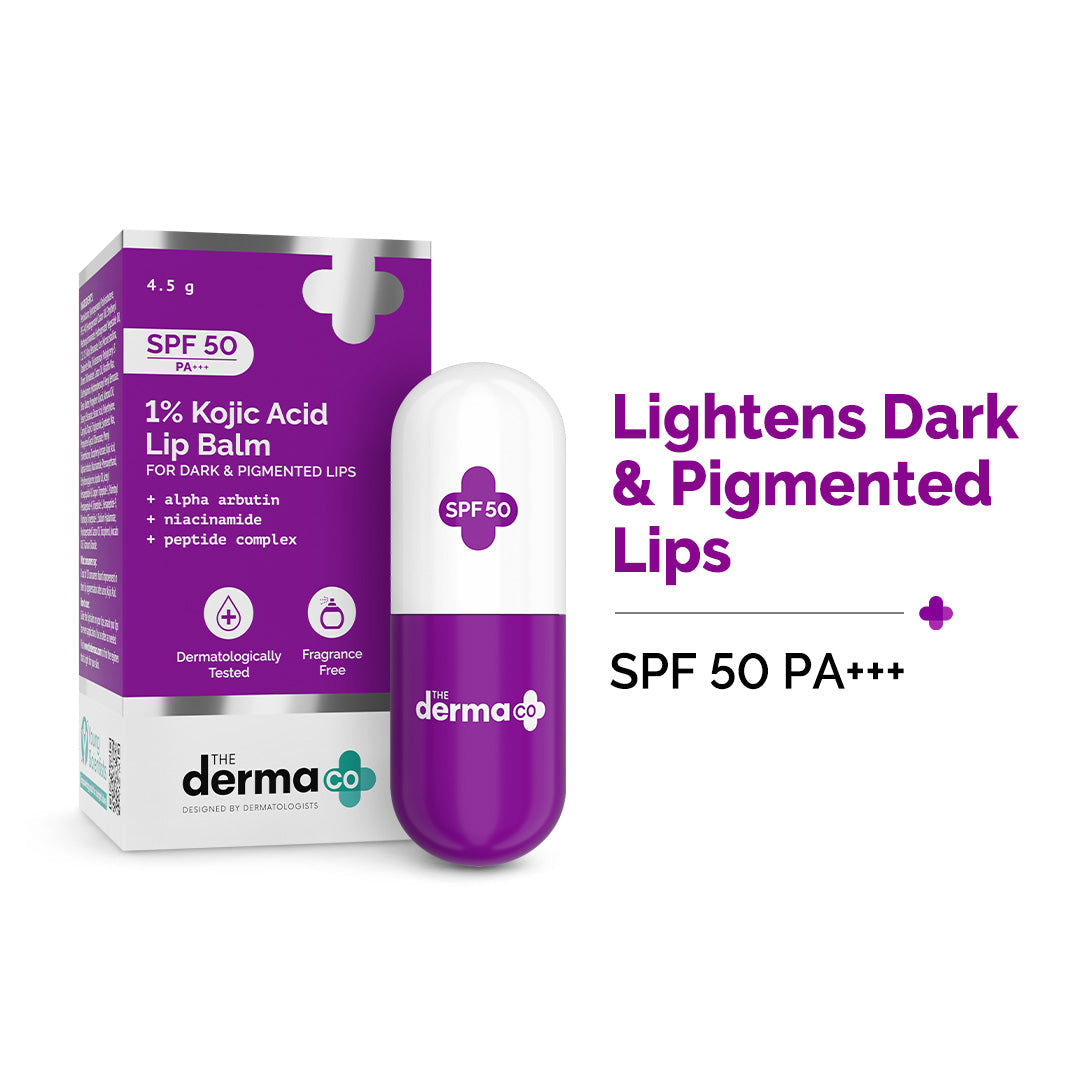 The Derma Co 1% Vitamin C Brightening Lip Balm with SPF 50 PA+++ (4.5g)